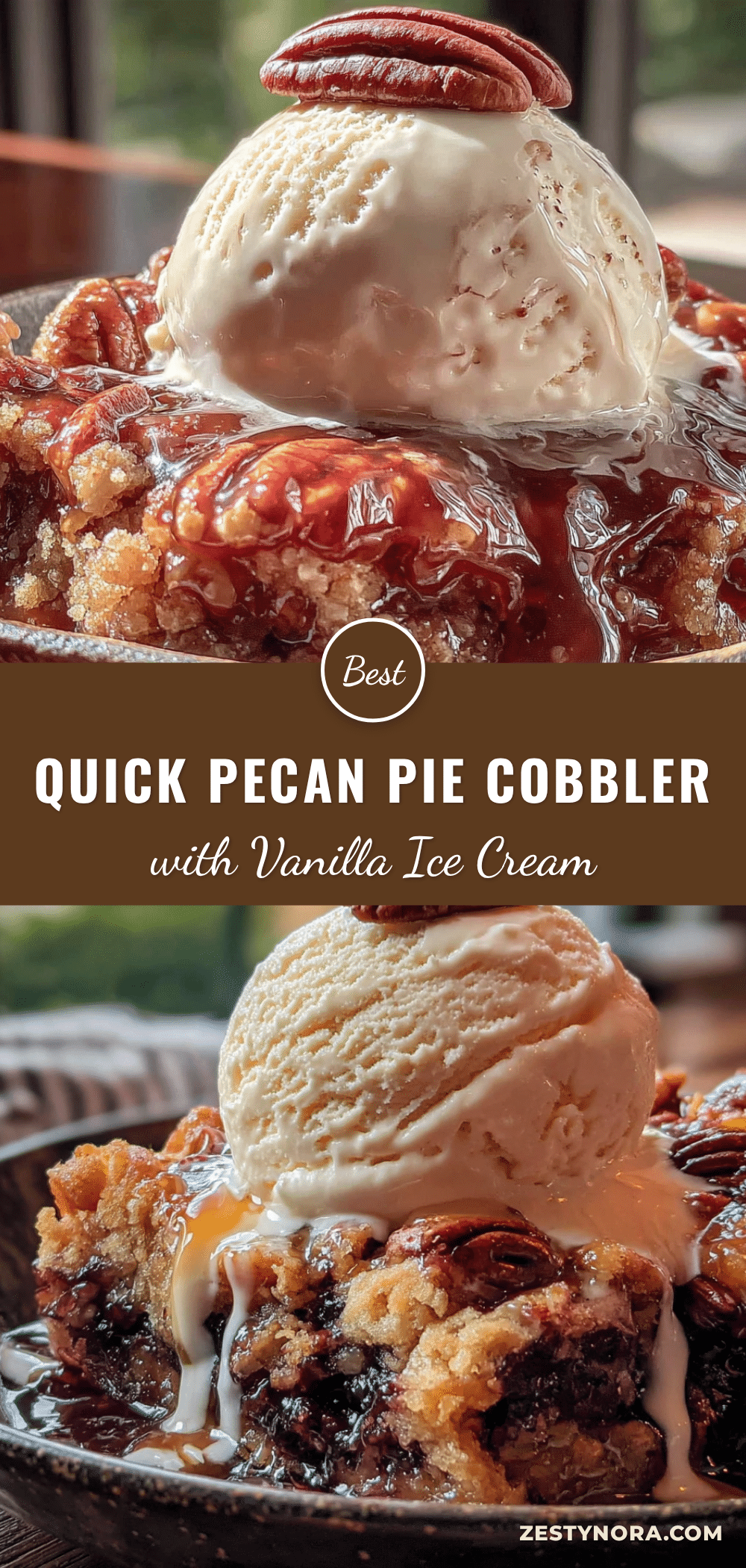 quick pecan pie cobbler recipe