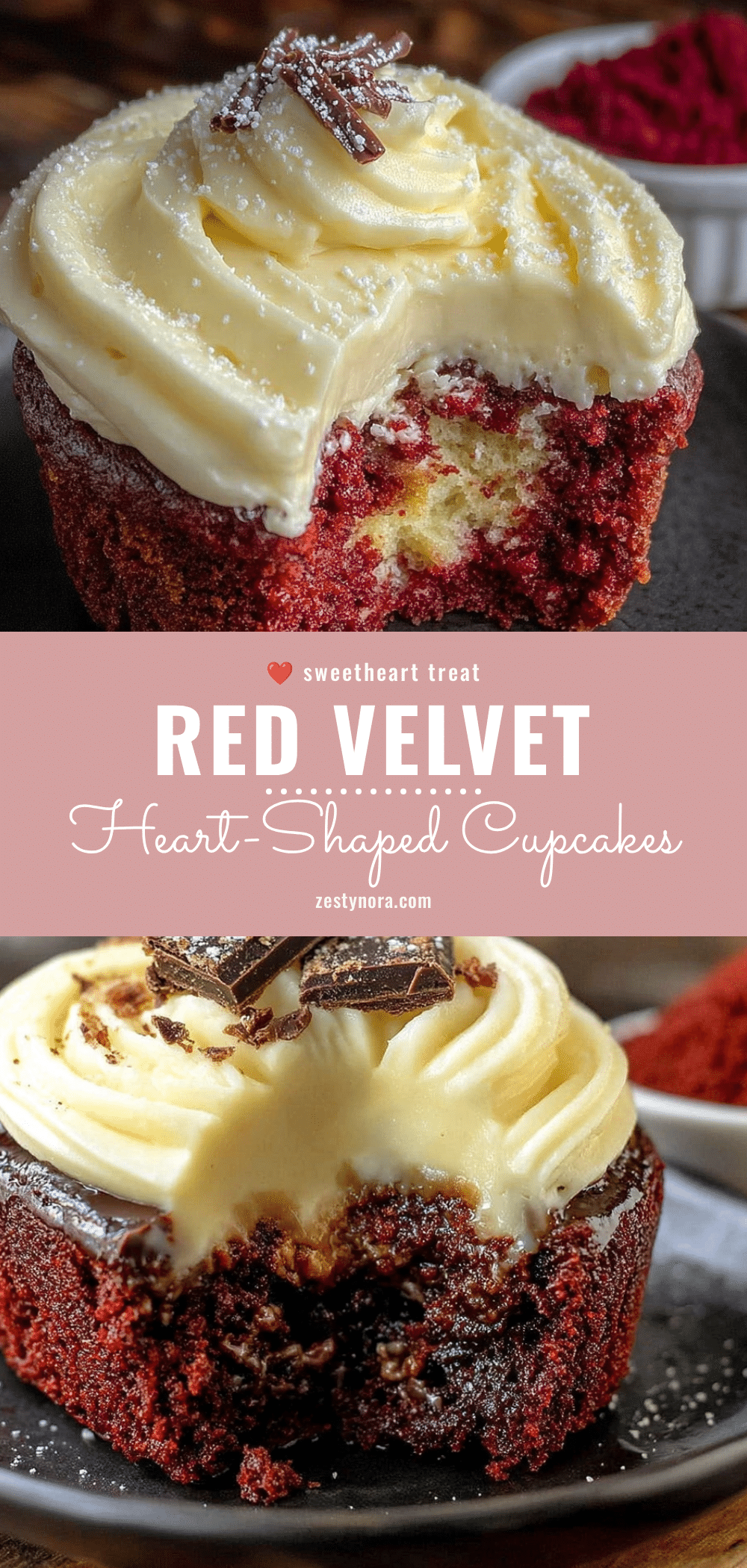 red velvet heart cupcakes recipe
