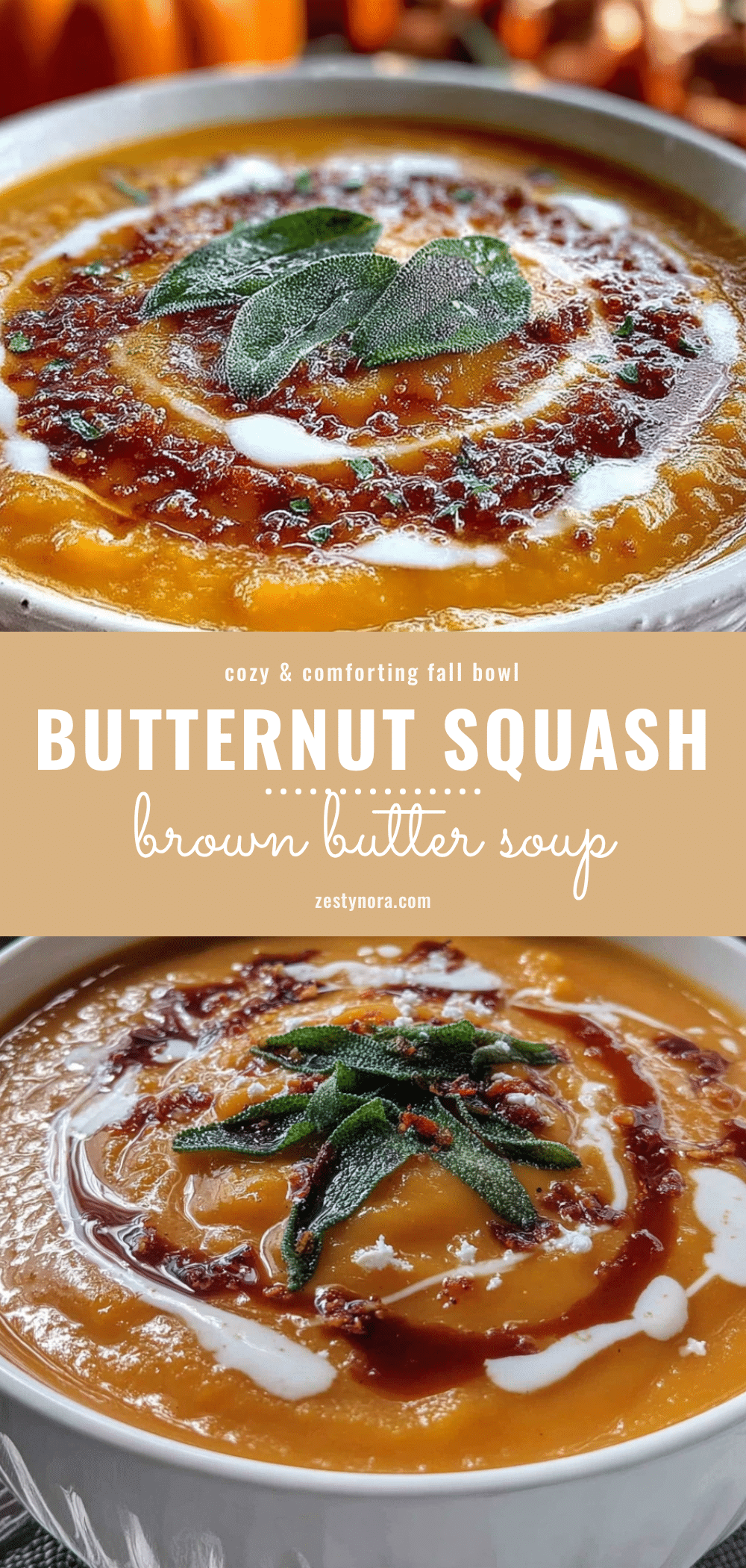 roasted butternut squash soup with brown butter recipe