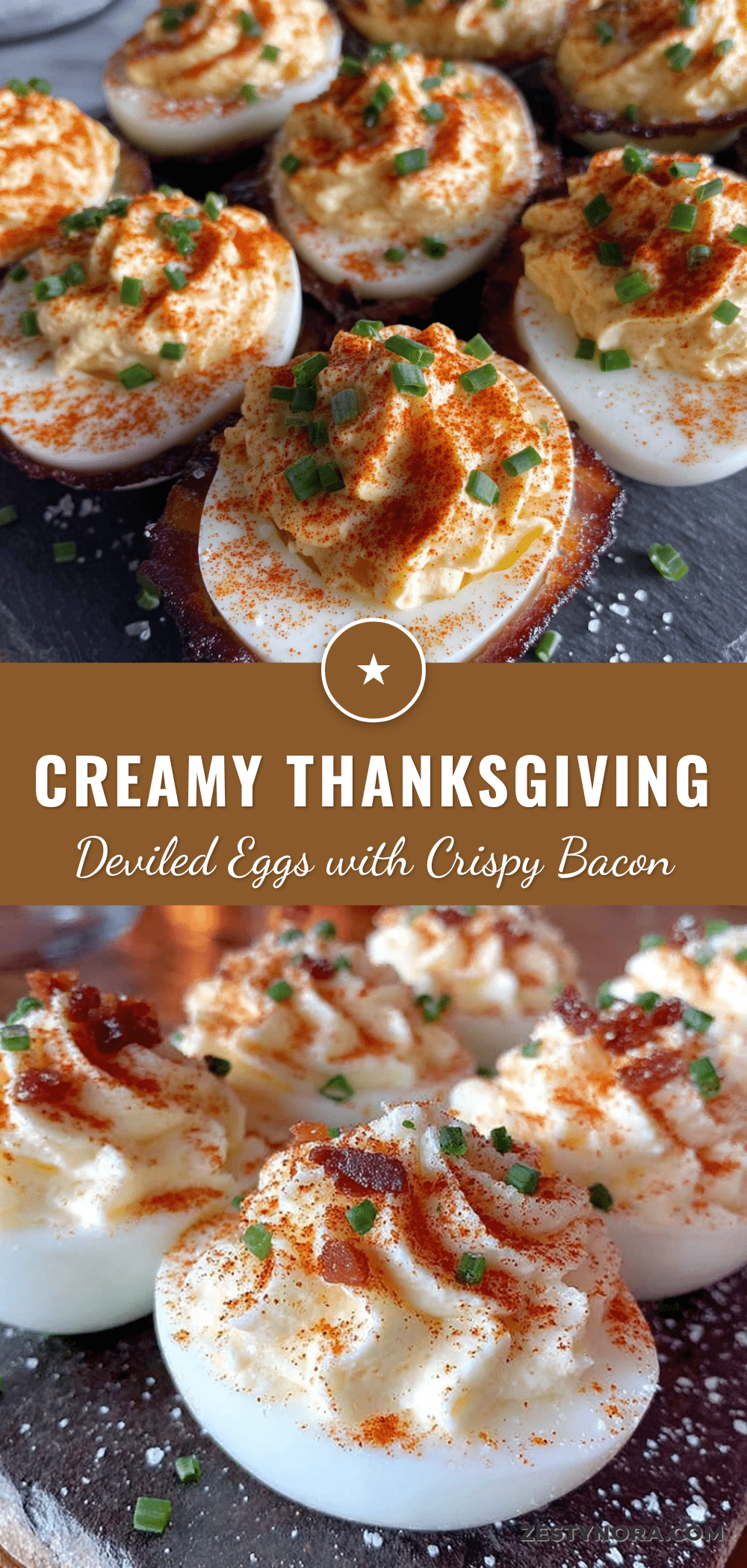 thanksgiving deviled eggs with bacon recipe