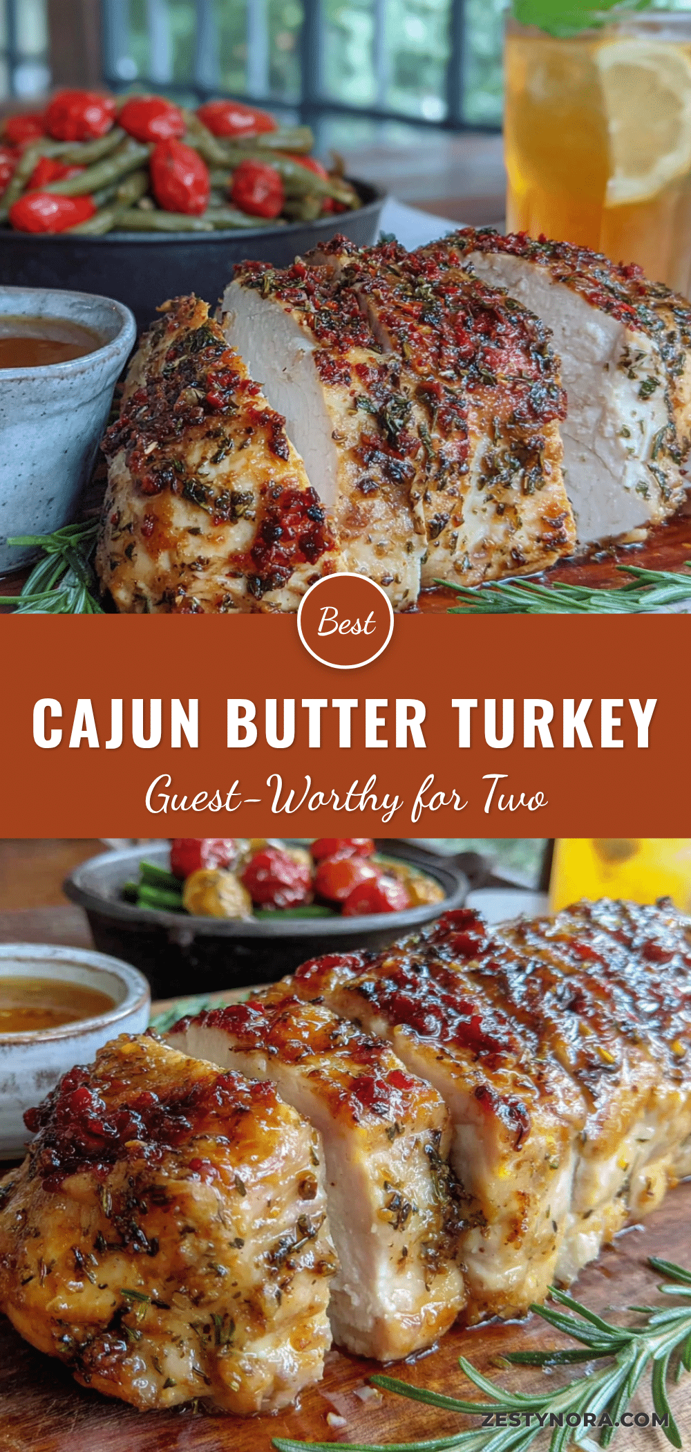 cajun butter turkey breast for two recipe