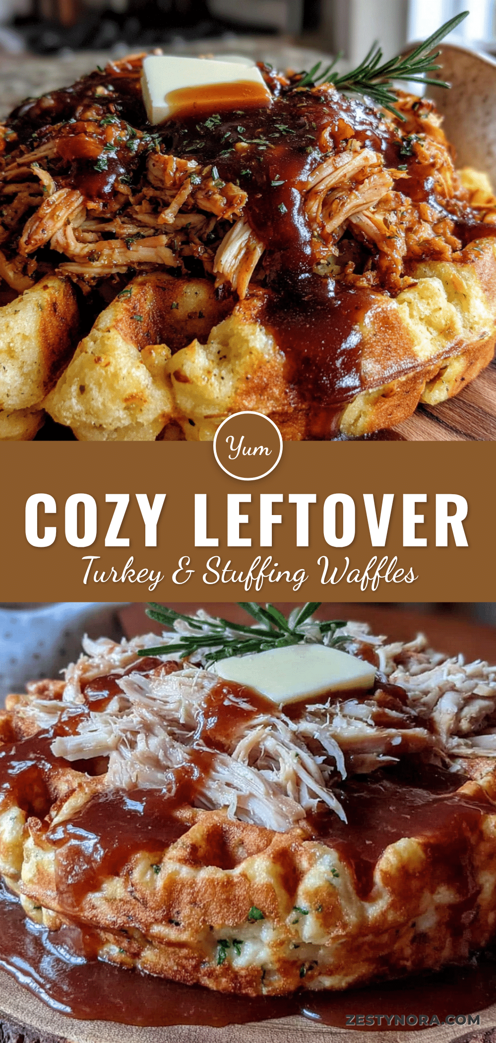 leftover turkey and stuffing waffles recipe