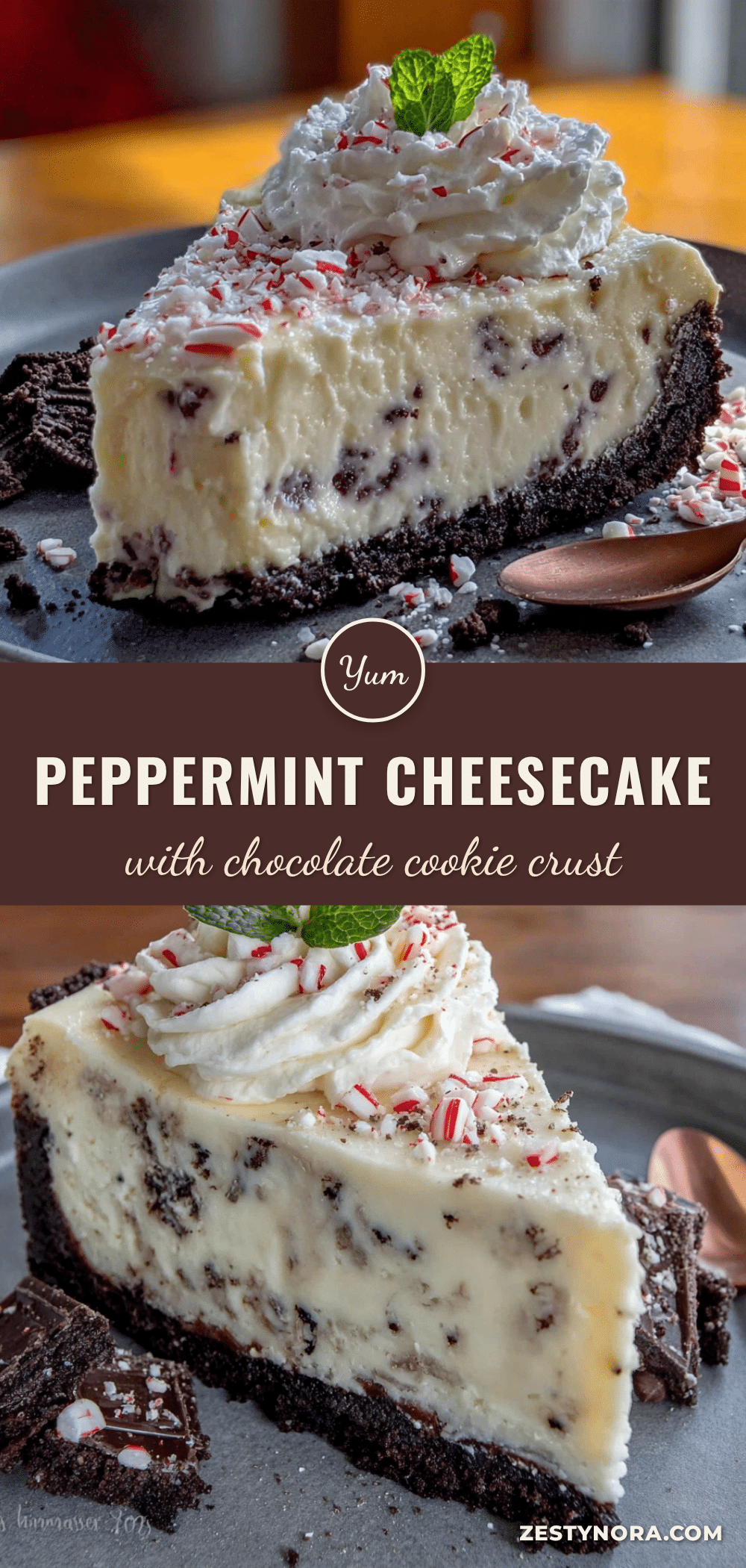 peppermint cheesecake with chocolate cookie crust recipe